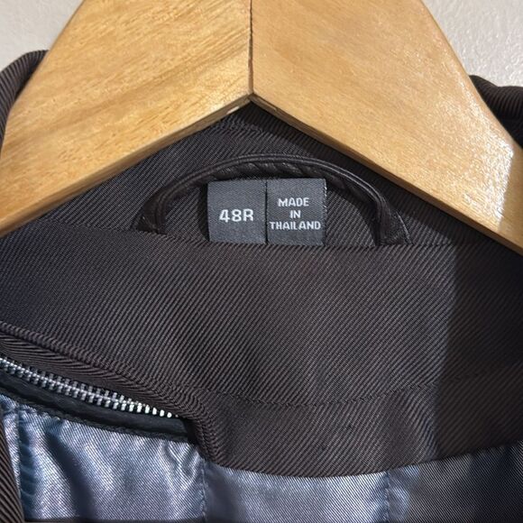 Kenneth Cole Men's Dark Brown Trench Overcoat Coat Removable Liner 46R Classic - Picture 11 of 16